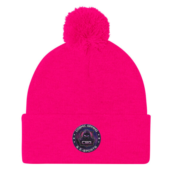 pom pom knit cap neon pink front 674a488923be8 580x580